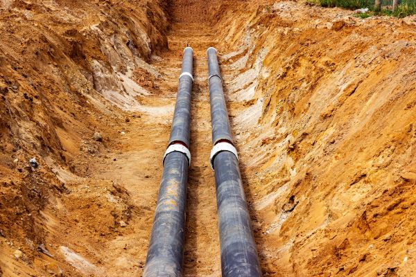 Water Line Trenching in Santa Rosa