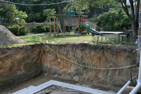 Footer Digging in Santa Rosa