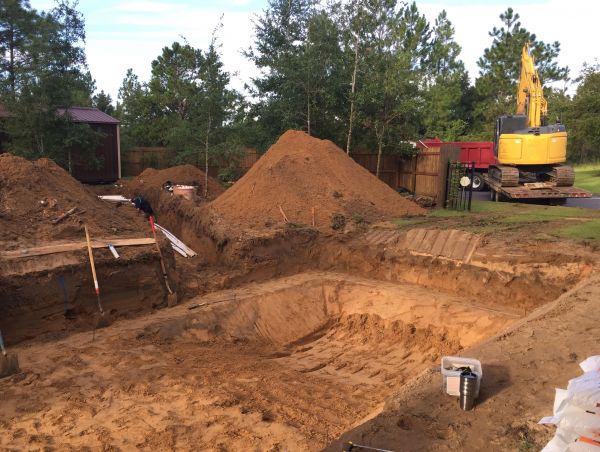Pool Site Excavation in Santa Rosa